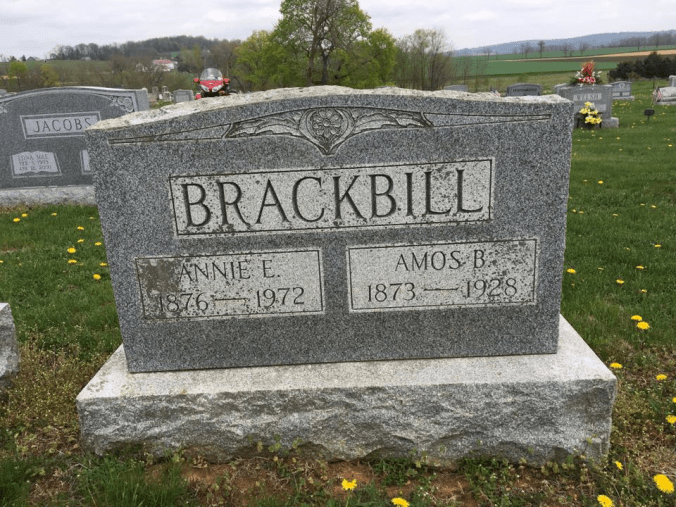 Amos and Annie headstone